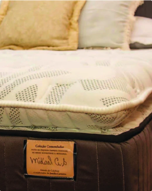 Processo artesanal de fabricação de colchões